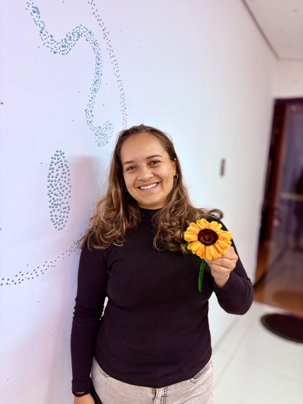 Foto 4 da oficina Flor de Chenille II - Girassol